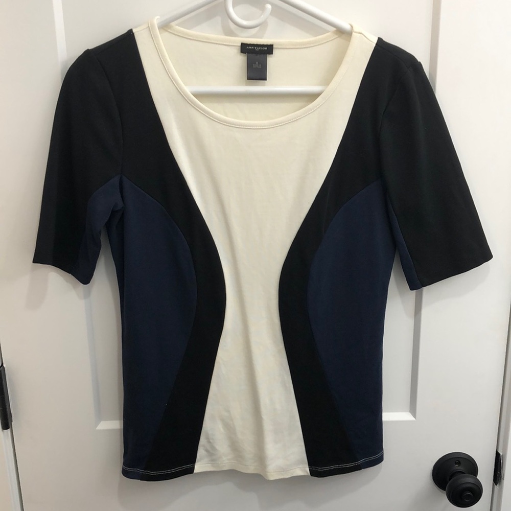 Ann Taylor Color Block Top